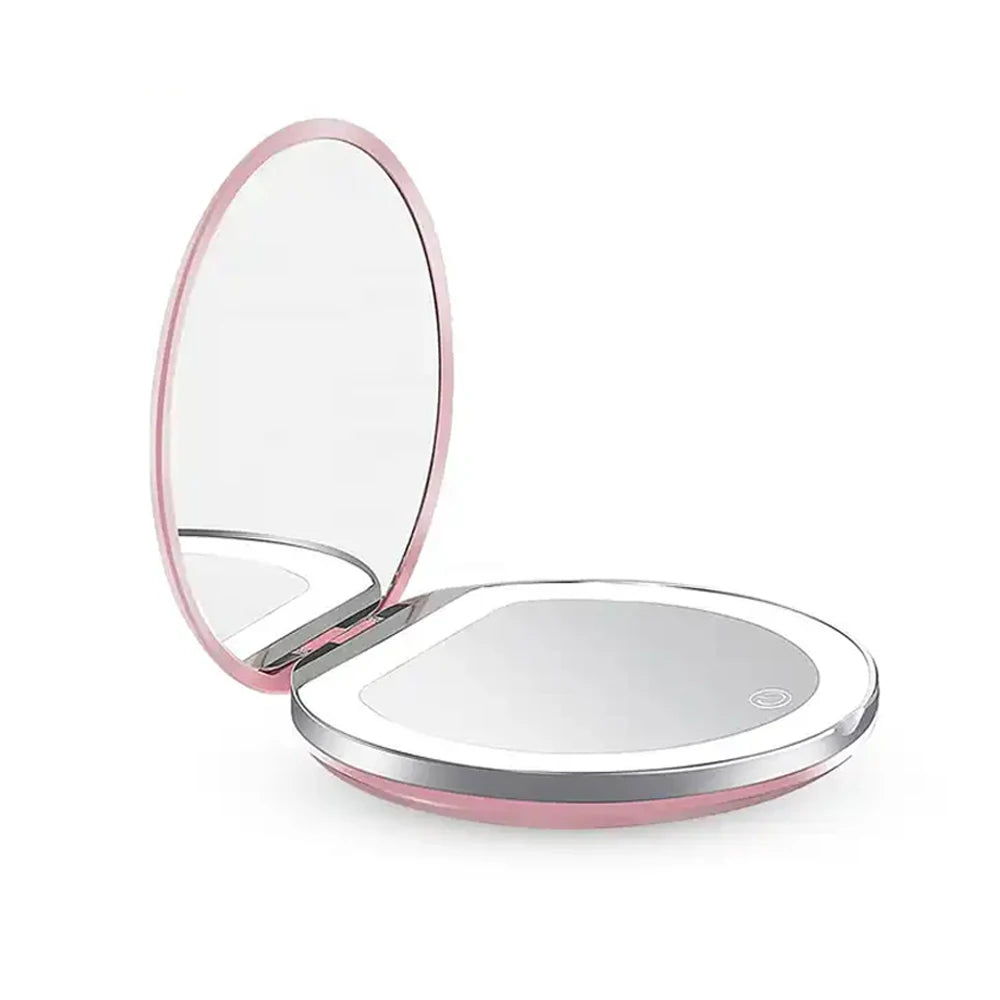 Glow Ritual Portable Circle LED Makeup Mirror