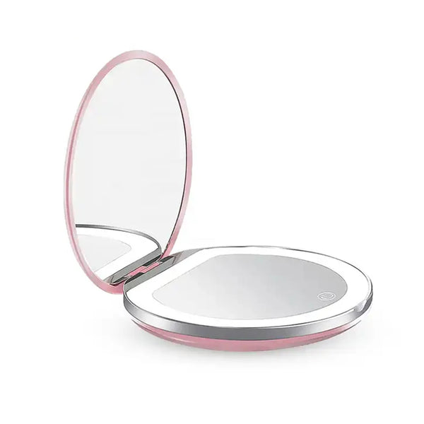 Glow Ritual Portable Circle LED Makeup Mirror