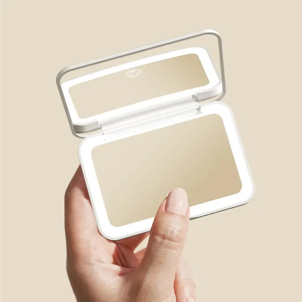 Glow Ritual Portable Square LED Makeup Mirror
