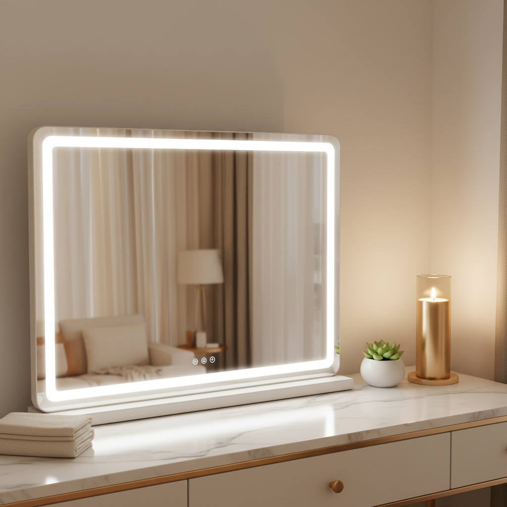 Glow Ritual Square Vanity Mirror